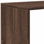 vidaXL Étagère séparatrice de pièce 3niveaux chêne marron 123x29x123cm