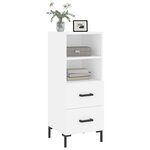 vidaXL Buffet blanc 34 5x34x90 cm bois d'ingénierie
