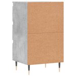 vidaXL Buffet gris béton 40x35x70 cm bois d'ingénierie
