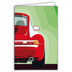 69-1101 Carte Voiture de Sport Luxe Automobile Lignes emblématiques Illustration Graphique Moderne Design épuré coloré Objet de Collection pour Passionné -Avec Enveloppe 12x17cm -Fabrication française