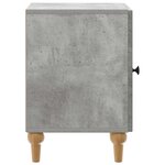 vidaXL Cabinet de chevet 2 Pièces Gris béton 43 x 34 5 x 50 cm
