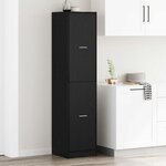 vidaXL Cabinet de Pharmacie Chêne noir 40 x 41 x 174.5 cm