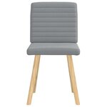 vidaXL Chaises à manger lot de 2 gris clair tissu