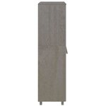 vidaXL Garde-robe HAMAR Gris clair 89x50x180 cm Bois massif de pin