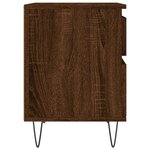 vidaXL Tables de chevet 2 Pièces chêne marron 40x35x50 cm bois ingénierie