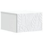 vidaXL Cabinet de chevet mural Blanc 49 x 34 5 x 20 cm