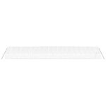 vidaXL Serre avec cadre en acier blanc 120 m² 20x6x2 85 m