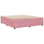 vidaXL Cadre de lit Rose 180x200 cm Velours