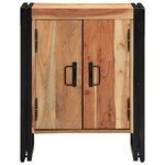 vidaXL Meuble à Chaussures Noir 30 x 30 x 40 cm Bois d'acacia massif
