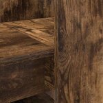 vidaXL Bureau Chêne fumé 122 x 67 x 145 cm Bois d'ingénierie