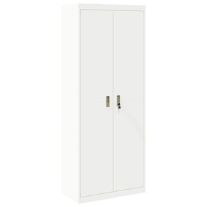 vidaXL Armoire de rangement 2 Pièces Blanc 80 x 40 x 200 cm Acier