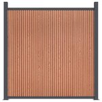 vidaXL Panneau de clôture marron 353x186 cm WPC