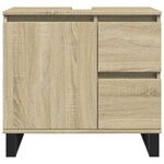 vidaXL Ensemble de meubles de salle de bain 3 Pièces chêne sonoma