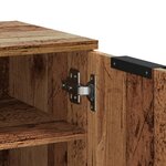 vidaXL Armoire à chaussures vieux bois 59x35x70 cm bois d'ingénierie