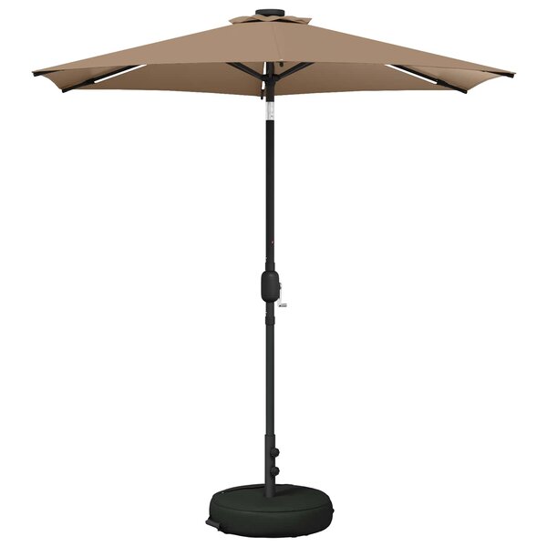 vidaXL Parasol de jardin avec lumières LED et base 230 x 230 cm