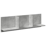 vidaXL Armoire murale 100x16 5x30 cm gris béton bois d'ingénierie