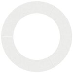 vidaXL Anneau d'arbre plat 5 Pièces Blanc Ø60/90 cm Acier
