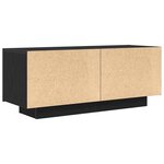 vidaXL Meuble TV Chêne noir 100 x 35 x 40 cm Bois d'ingénierie