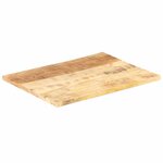 vidaXL Dessus de table Bois de manguier solide 25-27 mm 90x70 cm