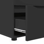 vidaXL Armoire de rangement Noir 40 x 48 x 57 cm Bois d'ingénierie