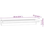 vidaXL Déversoir pour cascade avec LED RVB Inox 60 cm