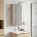vidaXL Armoire Miroir de Salle de Bain avec étagère Chêne Sonoma