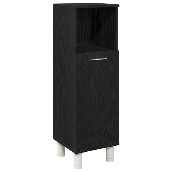 Armoire de bain vidaXL Noir Chêne 30x30x95 cm Bois