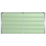 vidaXL Jardinière Vert 160 x 40 x 75 cm Acier