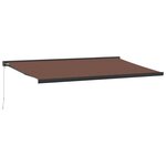 vidaXL Auvent manuel rétractable marron 500x300 cm