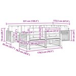 vidaXL Ensemble de canapés d'extérieur 7 pc Naturel et Crème