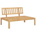 vidaXL Canapé central palette de jardin bois massif d'acacia