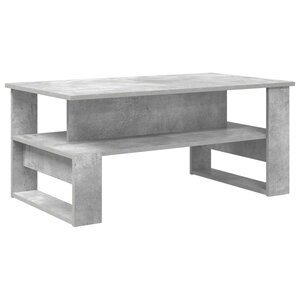 vidaXL Table basse Gris béton 90 x 50 x 40 cm Bois d'ingénierie
