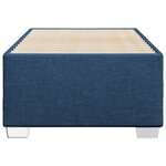 vidaXL Cadre de lit sans matelas bleu 90x200 cm tissu