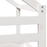 vidaXL Lit haut avec toit blanc 90x190 cm bois de pin massif