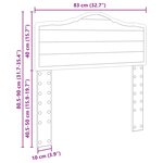 vidaXL Tête de lit Gris béton 80 cm Bois d'ingénierie