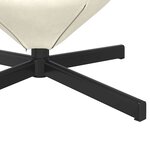 vidaXL Fauteuil œuf Crème Velours