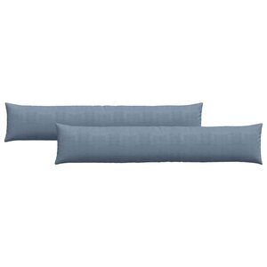 vidaXL Coussins de canapé 2 Pièces Bleu 200 x 40 cm