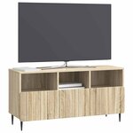 vidaXL Meuble TV Chêne Sonoma 102 x 34 5 x 50 cm Bois d'ingénierie
