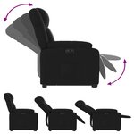 vidaXL Fauteuil inclinable électrique noir similicuir