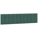 vidaXL Lit avec matelas vert foncé 200x200 cm velours