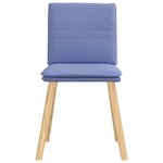 vidaXL Chaises à manger lot de 4 bleu jean tissu