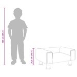vidaXL Canapé pour enfants gris clair 50x40x26 5 cm velours