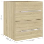 vidaXL Armoire d'évier Chêne sonoma 41x38 5x48 cm Bois d’ingénierie