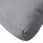 vidaXL Coussin de palette gris 120x40x12 cm tissu