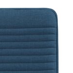 vidaXL Chaises à manger lot de 4 bleu tissu