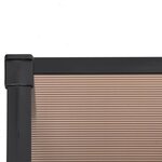 vidaXL Auvent de porte Noir 396x90 cm Polycarbonate