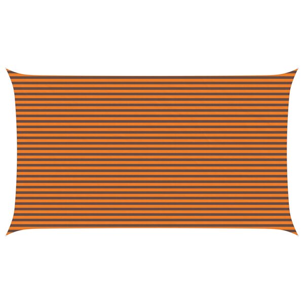 vidaXL Voile d'ombre Orange et marron 7 x 4 m 100   polyester Oxford