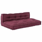 vidaXL Coussin de canapé sur palette 2 Pièces Marron tissu