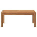 vidaXL Table de Jardin Naturel 95 x 45 x 40 cm Bois de teck solide