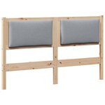 vidaXL Tête de lit Autre Marron 160 cm Bois massif en pin